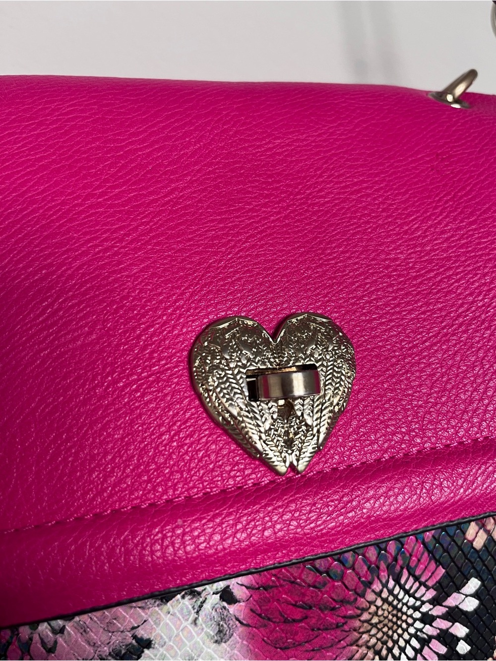 Betsy Johnson Iridescent Snakeskin Satchel - Picture 5 of 8